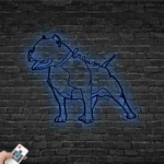 Animals Pets Metal Sign Custom Pitbull Dog 1