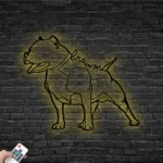Animals Pets Metal Sign Custom Pitbull Dog 1