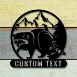 Animals Pets Metal Sign Custom Raccoon 1