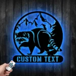 Animals Pets Metal Sign Custom Raccoon 1