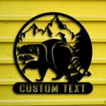 Animals Pets Metal Sign Custom Raccoon 1