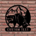 Animals Pets Metal Sign Custom Raccoon 1