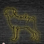 Animals Pets Metal Sign Custom Rottweiler Dog 1