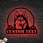 Animals Pets Metal Sign Custom Siberian Husky 1