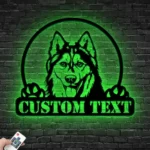Animals Pets Metal Sign Custom Siberian Husky 1