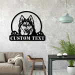 Animals Pets Metal Sign Custom Siberian Husky 1