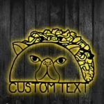 Animals Pets Metal Sign Custom Tacos Cat 1