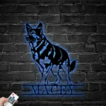 Animals Pets Metal Sign Distinctive German Shepherd 1