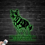 Animals Pets Metal Sign Distinctive German Shepherd 1