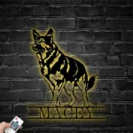 Animals Pets Metal Sign Distinctive German Shepherd 1