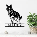 Animals Pets Metal Sign Distinctive German Shepherd 1