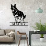 Animals Pets Metal Sign Distinctive German Shepherd 1