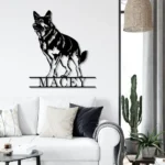 Animals Pets Metal Sign Distinctive German Shepherd 1