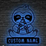 Animals Pets Metal Sign Endearing Sloth 1