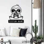 Animals Pets Metal Sign Endearing Sloth 1