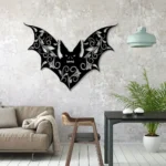 Animals Pets Metal Sign Floral Bat 1