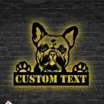 Animals Pets Metal Sign French Bulldog Appellation 1