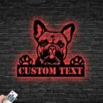 Animals Pets Metal Sign French Bulldog Appellation 1