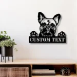 Animals Pets Metal Sign French Bulldog Appellation 1