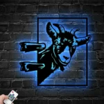 Animals Pets Metal Sign Funny Goat 1