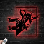 Animals Pets Metal Sign Funny Goat 1