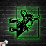Animals Pets Metal Sign Funny Goat 1