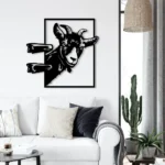 Animals Pets Metal Sign Funny Goat 1