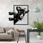 Animals Pets Metal Sign Funny Goat 1