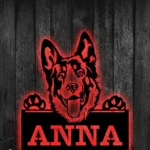Animals Pets Metal Sign German Shepherd Pup 1