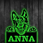 Animals Pets Metal Sign German Shepherd Pup 1