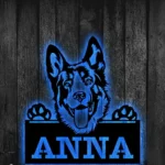 Animals Pets Metal Sign German Shepherd Pup 1