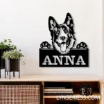 Animals Pets Metal Sign German Shepherd Pup 1