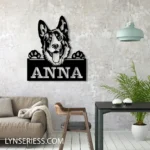 Animals Pets Metal Sign German Shepherd Pup 1