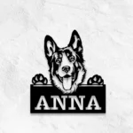 Animals Pets Metal Sign German Shepherd Pup 1