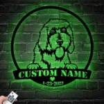 Animals Pets Metal Sign Gilded Retriever 1