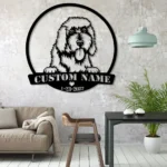 Animals Pets Metal Sign Gilded Retriever 1