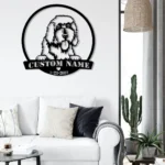 Animals Pets Metal Sign Gilded Retriever 1