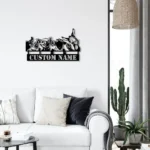 Animals Pets Metal Sign Hen Goat Donkey Sheep Pig 1