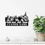 Animals Pets Metal Sign Hen Goat Donkey Sheep Pig 1