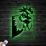 Animals Pets Metal Sign Humorous Chicken 1