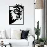 Animals Pets Metal Sign Humorous Chicken 1