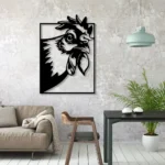 Animals Pets Metal Sign Humorous Chicken 1