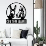 Animals Pets Metal Sign Humorous Two Donkey 1
