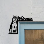 Animals Pets Metal Sign Husky Pup 1
