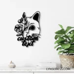 Animals Pets Metal Sign Kitten Floral 1