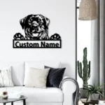 Animals Pets Metal Sign Lounging Rottweiler 1
