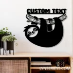 Animals Pets Metal Sign Lovely Sloth 1