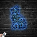 Animals Pets Metal Sign Mandala Cat 1