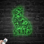 Animals Pets Metal Sign Mandala Cat 1