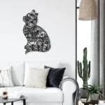 Animals Pets Metal Sign Mandala Cat 1